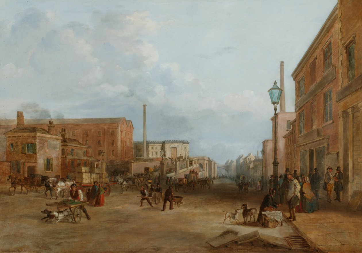 London Road , Manchester de Arthur Fitzwilliam Tait