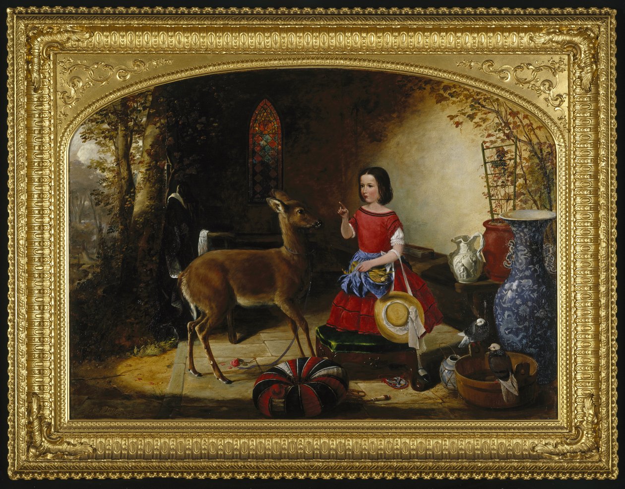 La reprimenda, 1852 de Arthur Fitzwilliam Tait