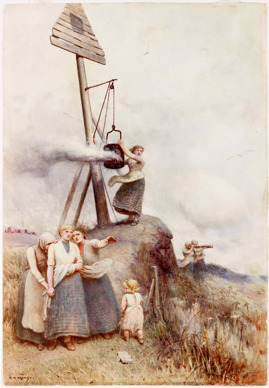 Encendiendo la señal de Arthur Hardwick Marsh