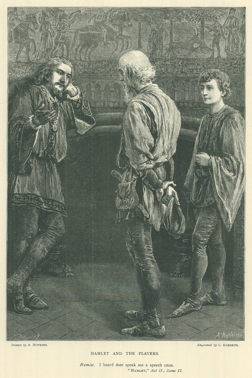 Ilustración para Hamlet de Arthur Hopkins