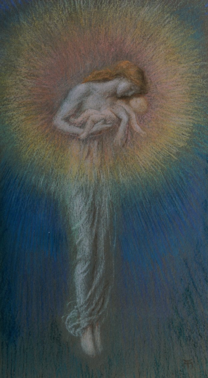 Maternidad, c.1890s de Arthur Hughes
