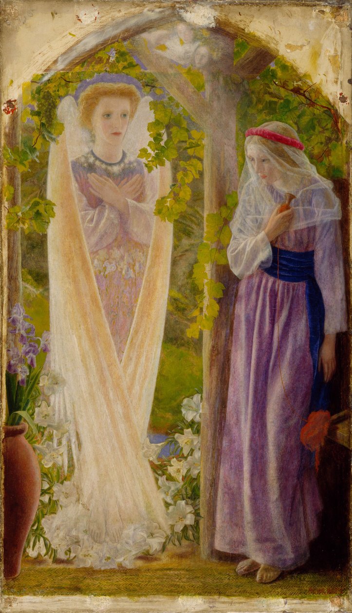 La Anunciación, 1858 de Arthur Hughes