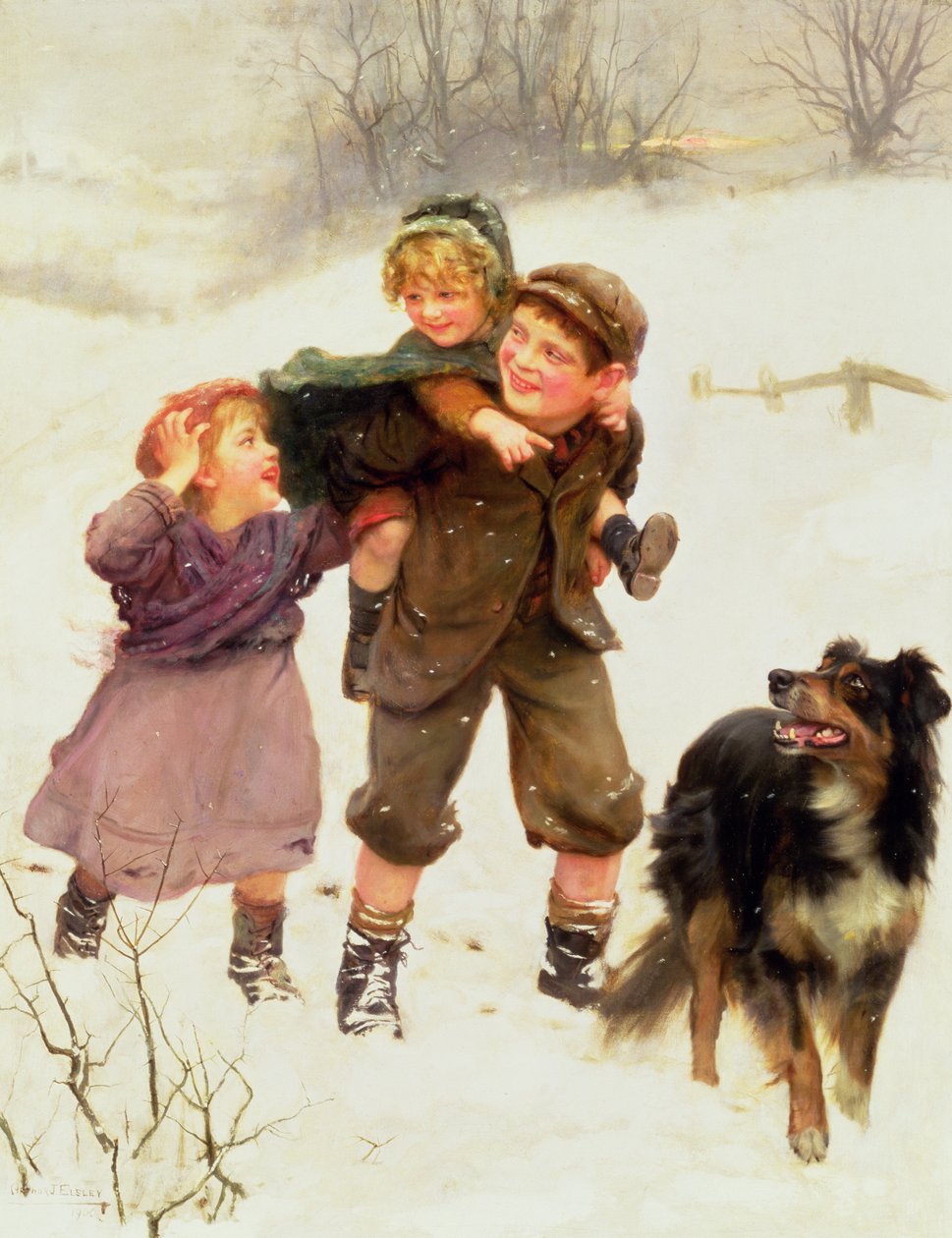 El viaje a lomos del cerdito de Arthur John Elsley
