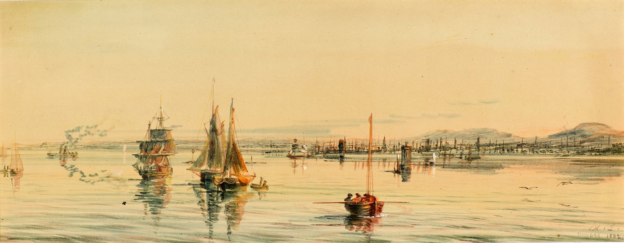 Dundee desde el río de Arthur Lee
