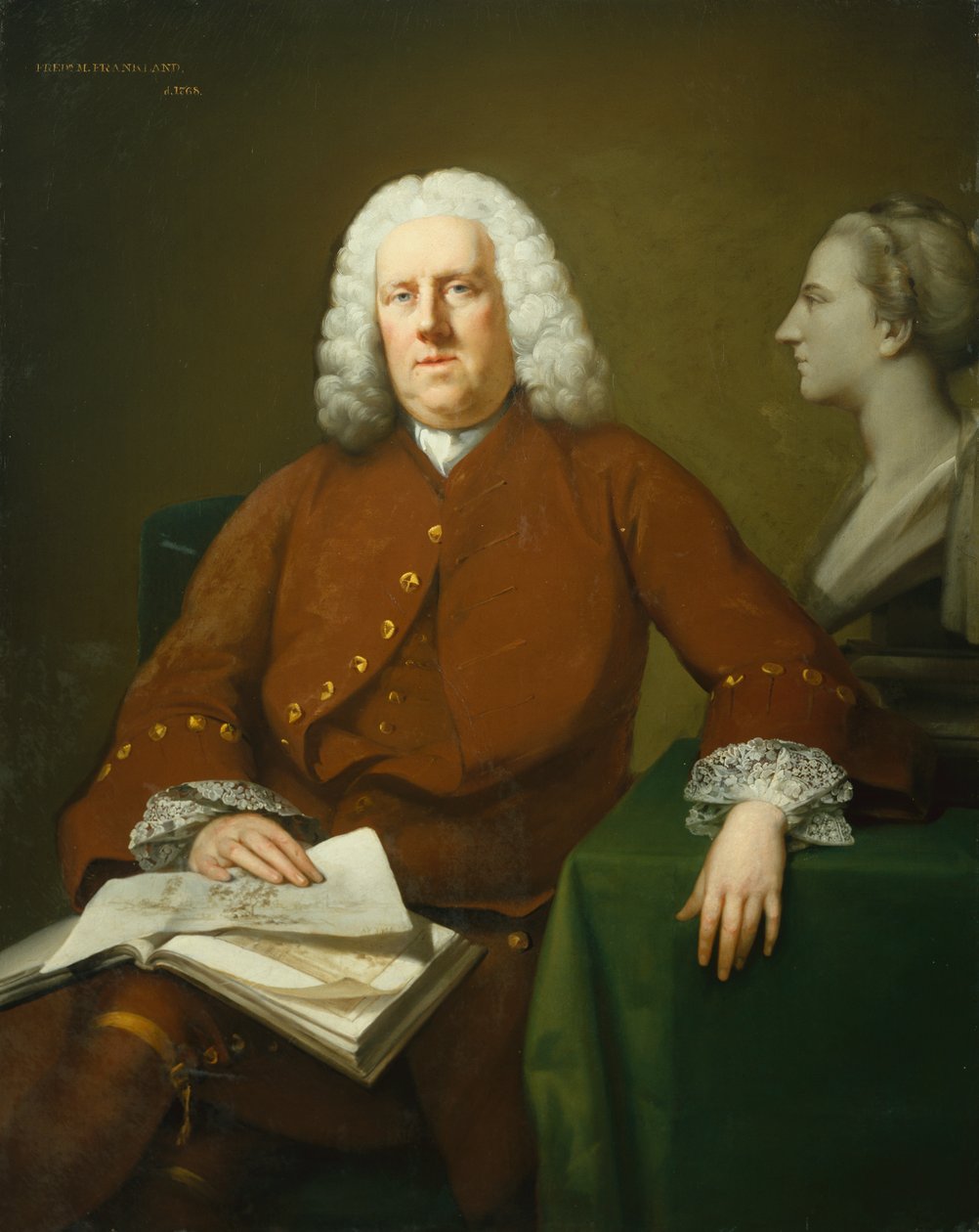 retrato de sir frederick frankland de Arthur Pond