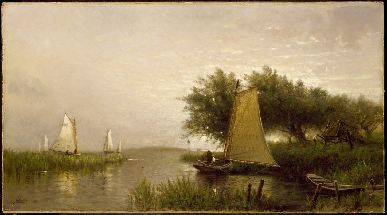 En la bahía de Synepuxent, Maryland, 1876 de Arthur Quartley
