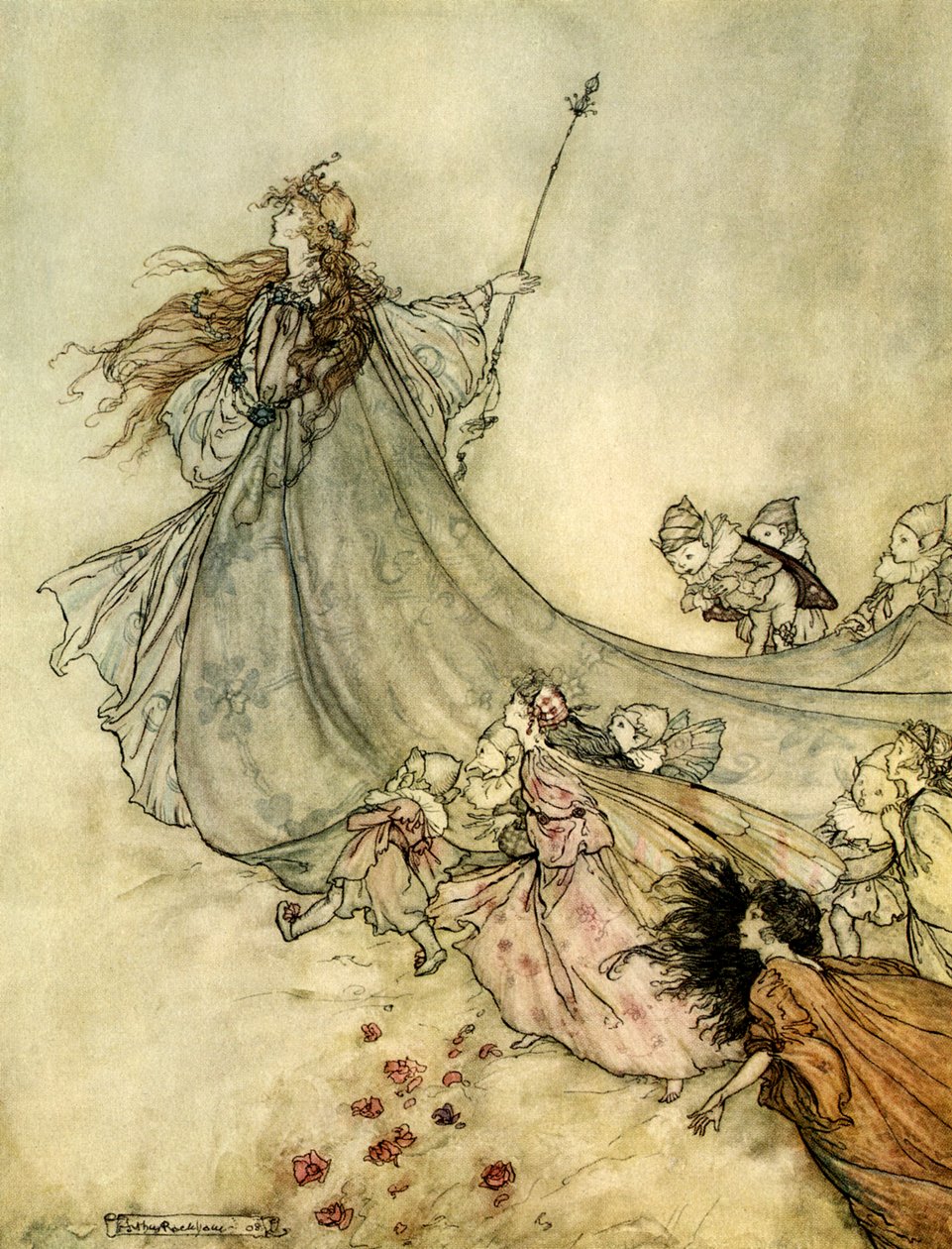 Sueño de una noche de verano de Arthur Rackham