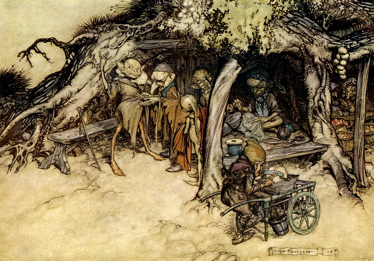 Sueño de una noche de verano de Arthur Rackham
