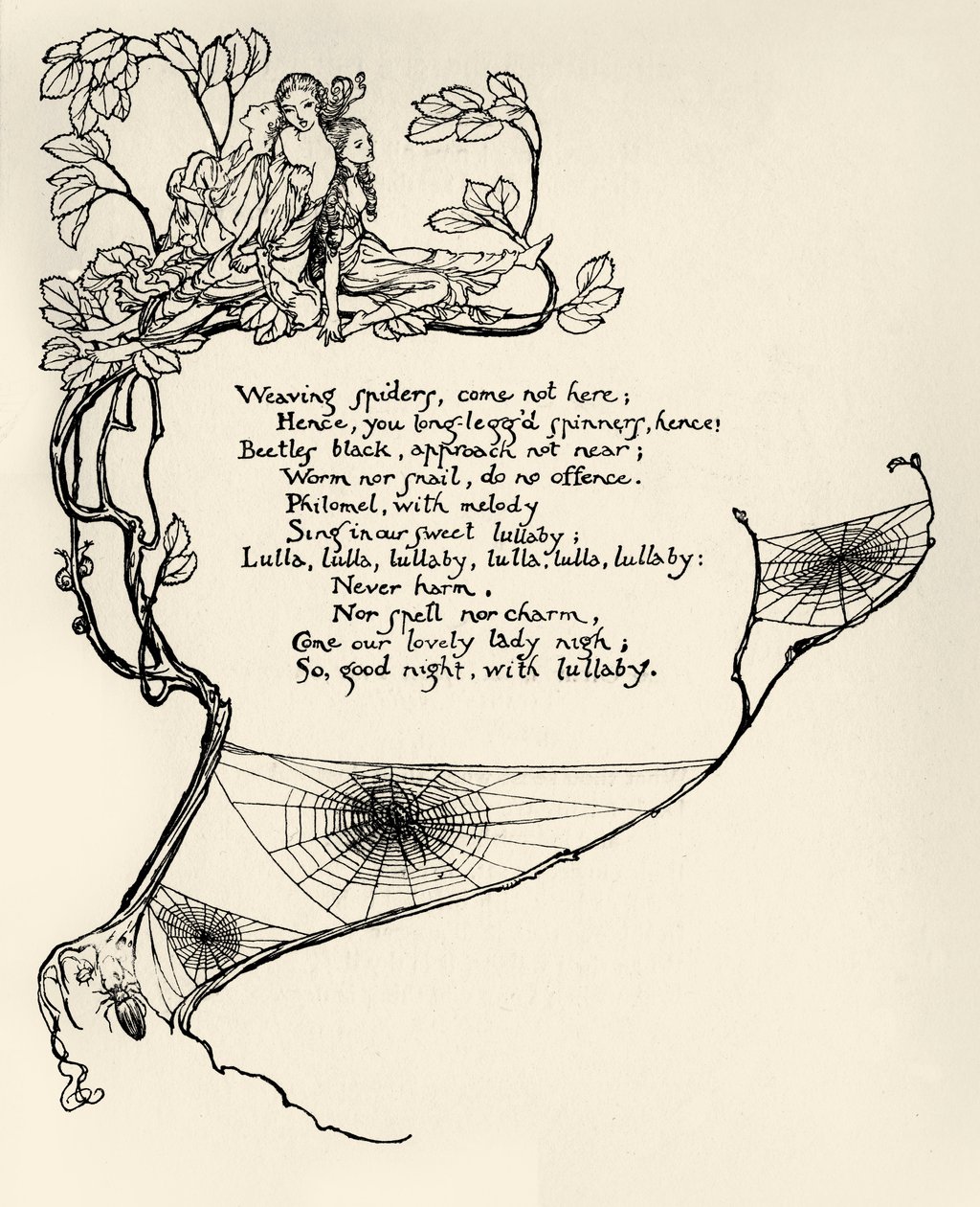 Sueño de una noche de verano de Arthur Rackham