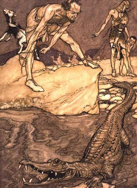 Cocodrilo de Arthur Rackham