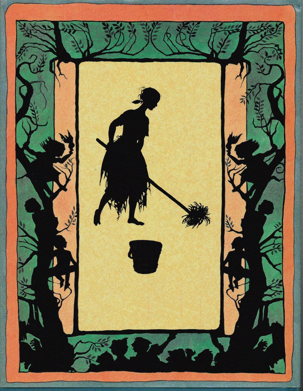 Ilustración para el cuento de hadas Cenicienta de Arthur Rackham