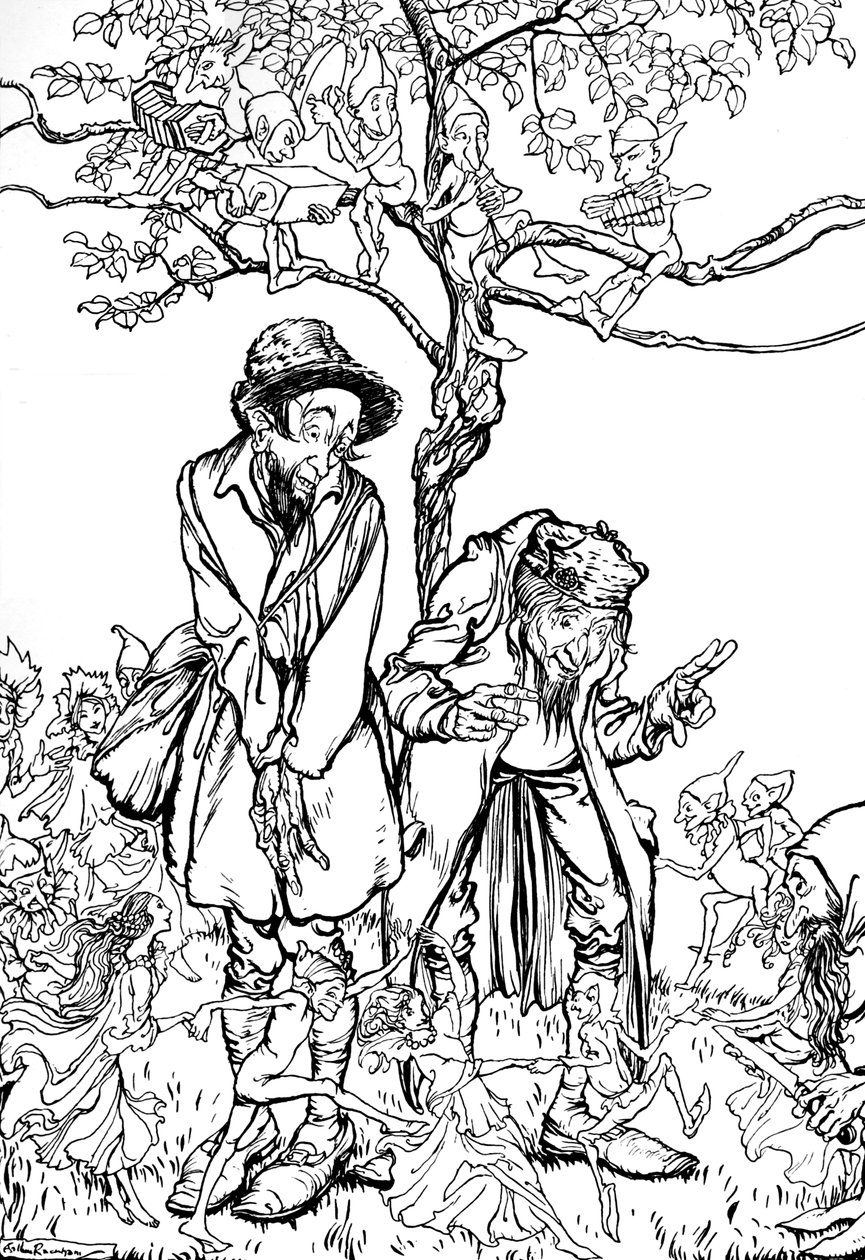 Hermanito y hermanita de Arthur Rackham