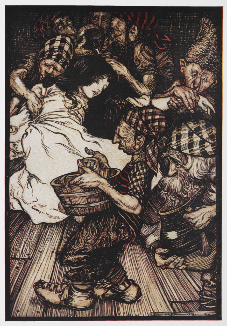 Blancanieves con los siete enanitos. de Arthur Rackham