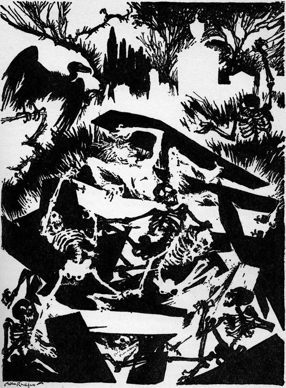 El entierro prematuro de Edgar Allan Poe de Arthur Rackham