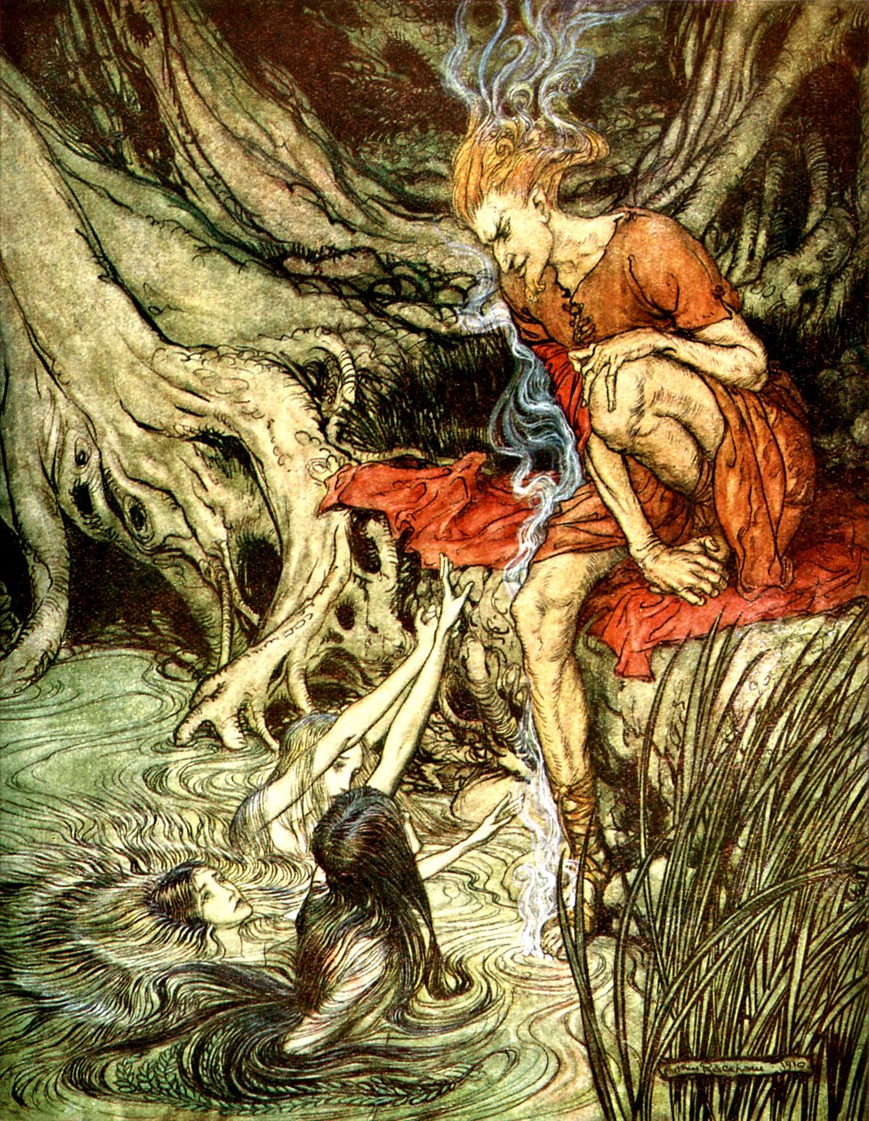 El Oro del Rin de Arthur Rackham