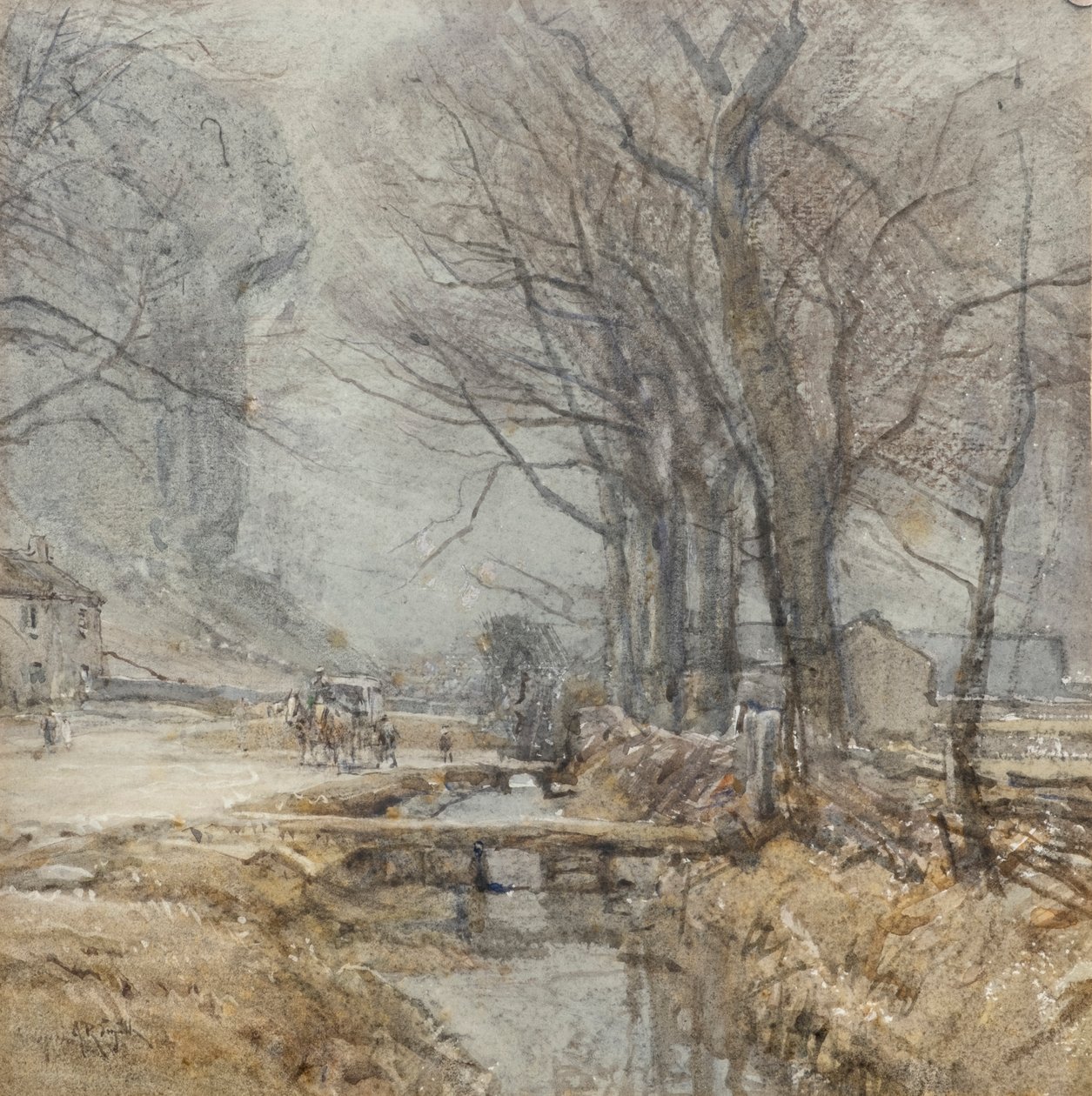 Kilnsey, Yorkshire, c.1927 (acuarela) de Arthur Reginald Smith