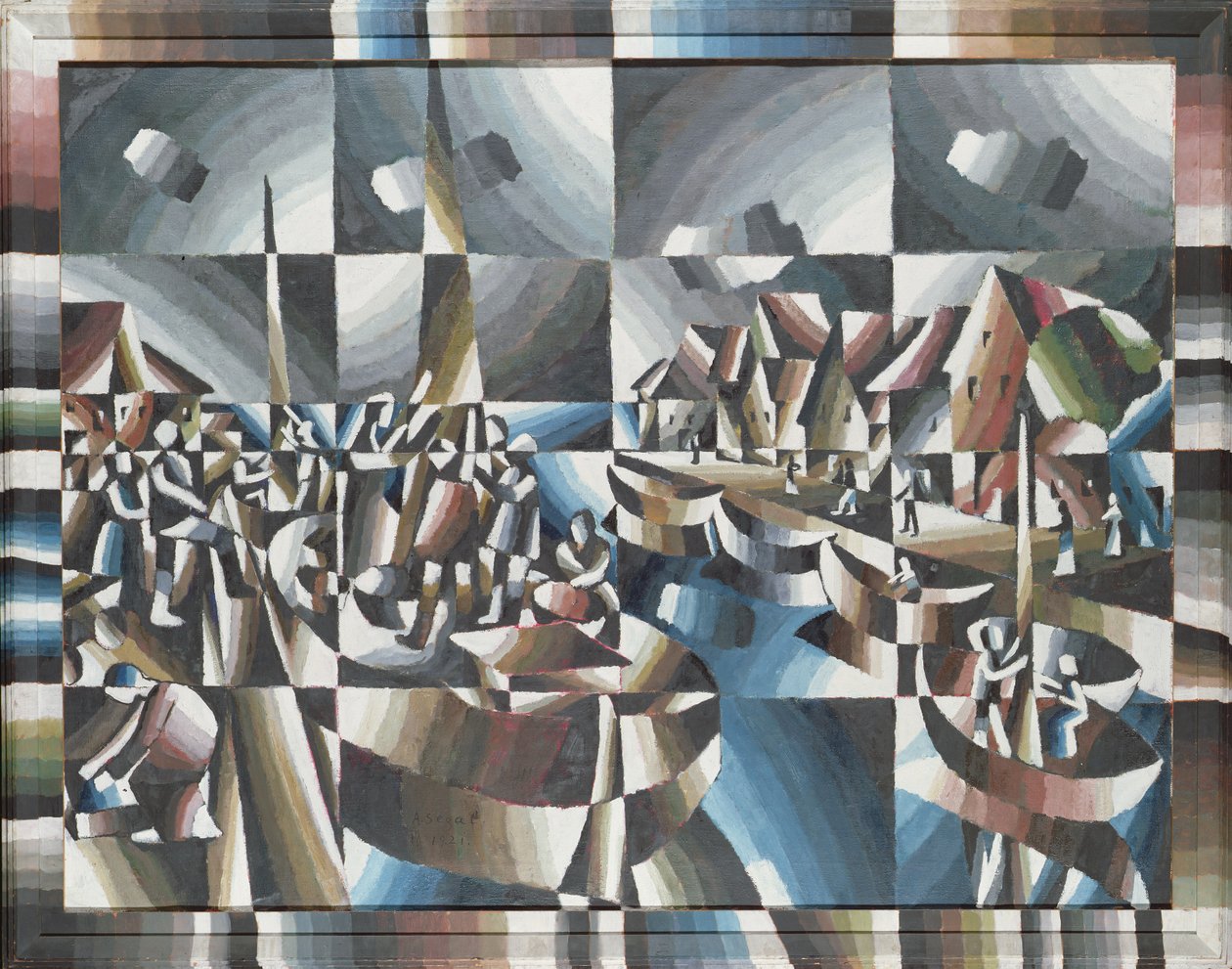 Imagen del puerto, 1921 de Arthur Segal