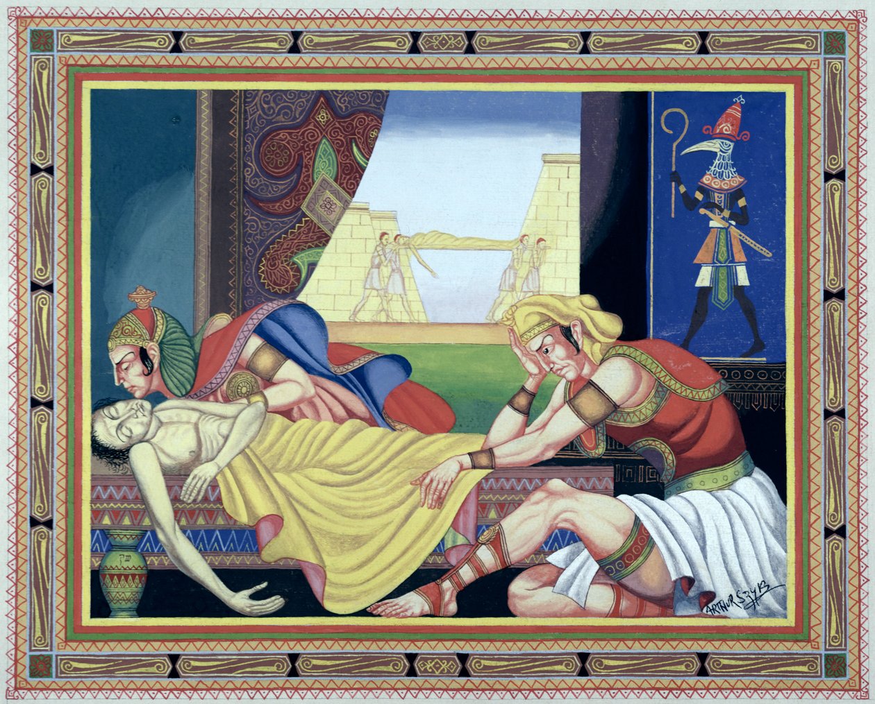 Séptima plaga de Egipto de Arthur Szyk