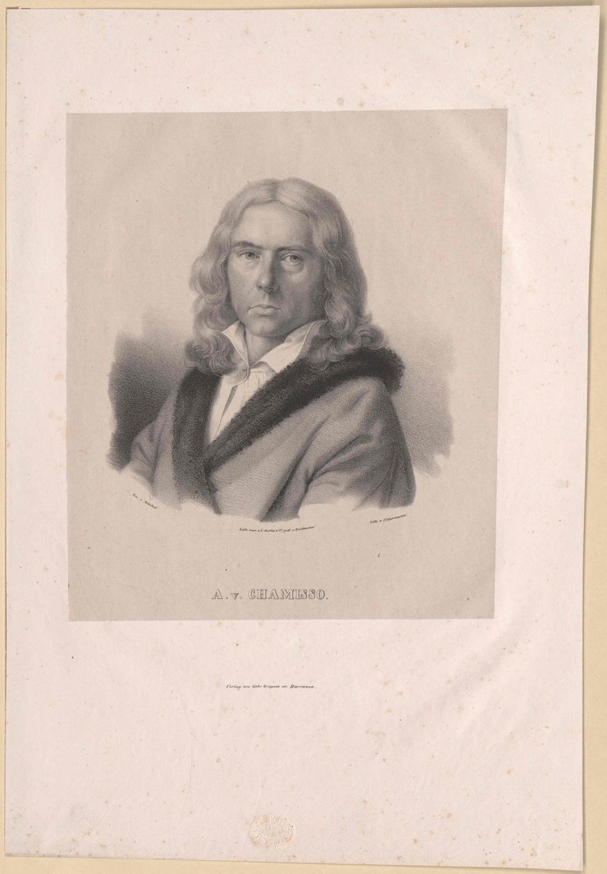 Adelbert von Chamisso (imprimir) de Artist Unknown
