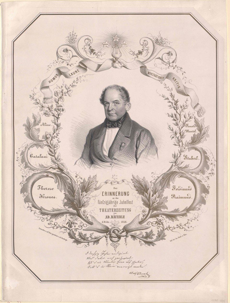 Adolf Baeuerle (impresión) de Artist Unknown