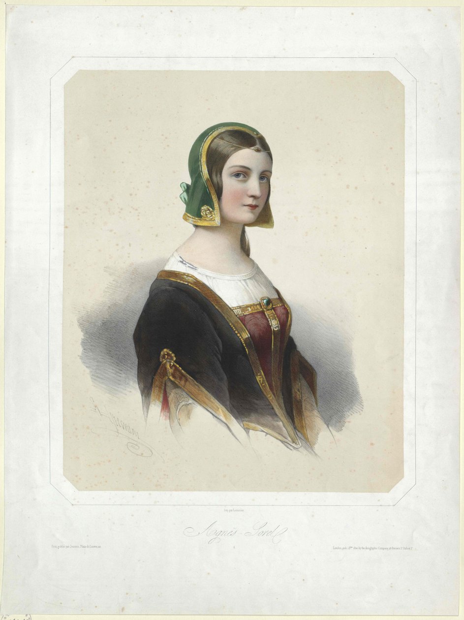 Agnes Sorel (imprimir) de Artist Unknown