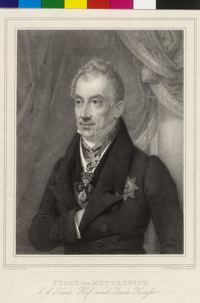 Clemente Wenzel Lothar príncipe de Metternich-Winneburg de Artist Unknown