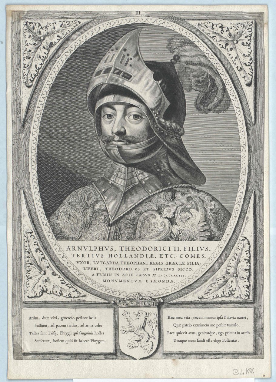 Conde de Holanda Arnulfo II (imprimir) de Artist Unknown