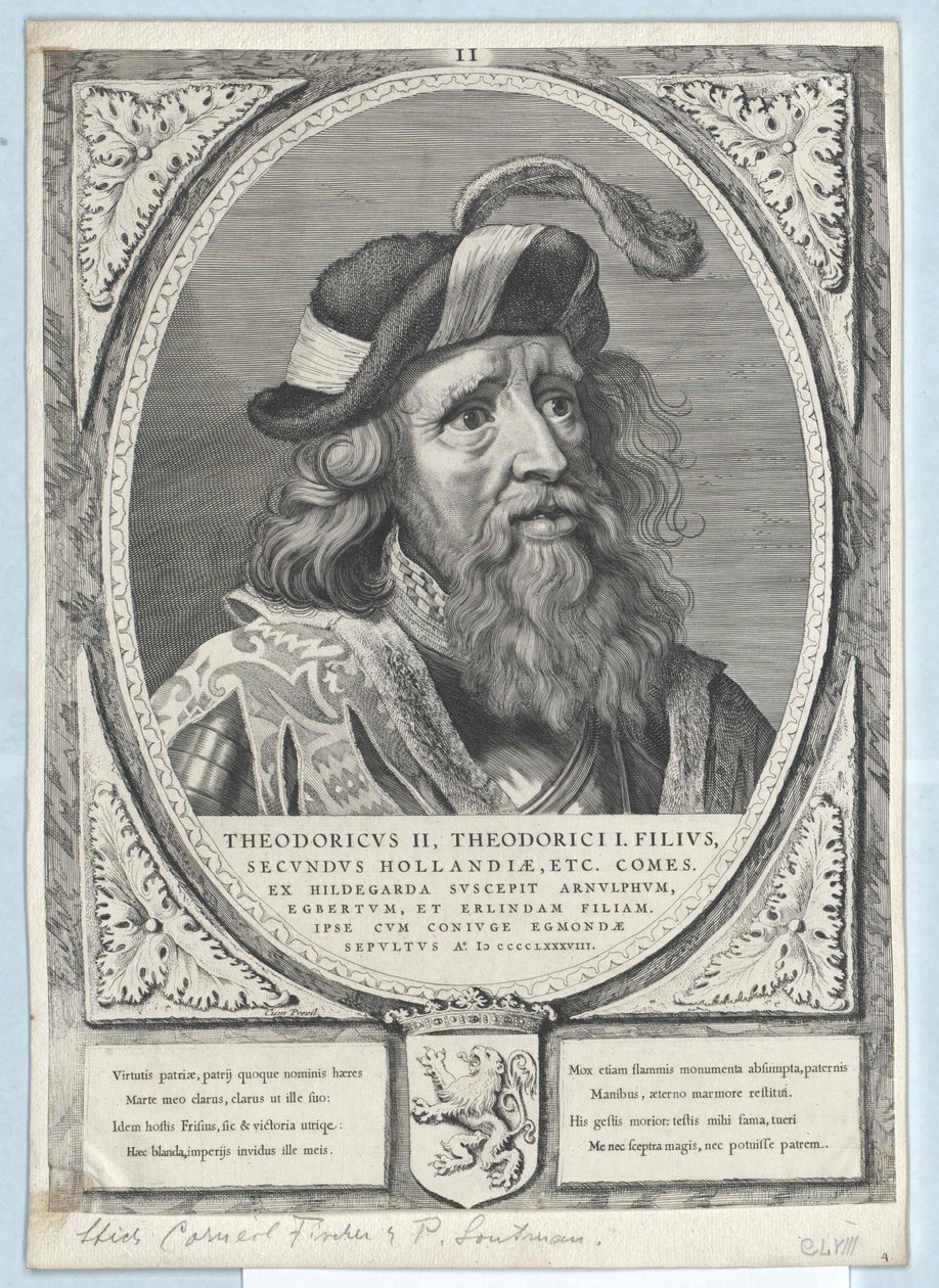 Conde de Holanda Dietrich II (imprimir) de Artist Unknown
