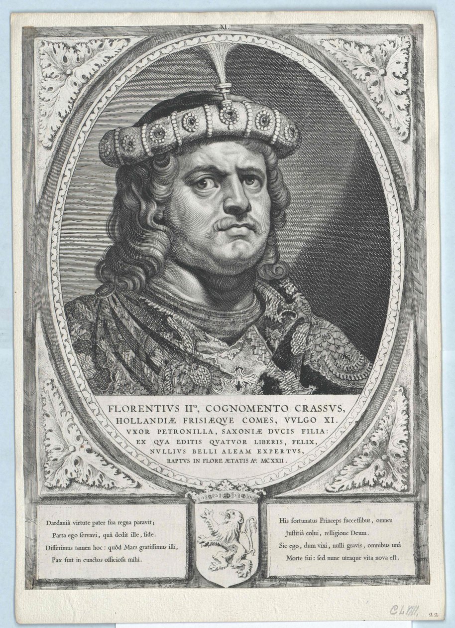Conde de Holanda Florencia II (impresión) de Artist Unknown