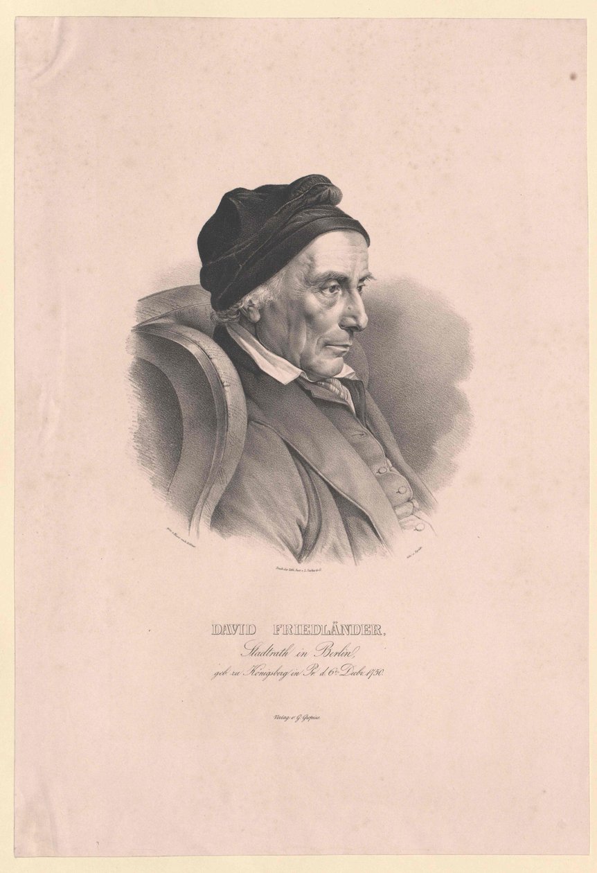 David Friedlaender (imprimir) de Artist Unknown