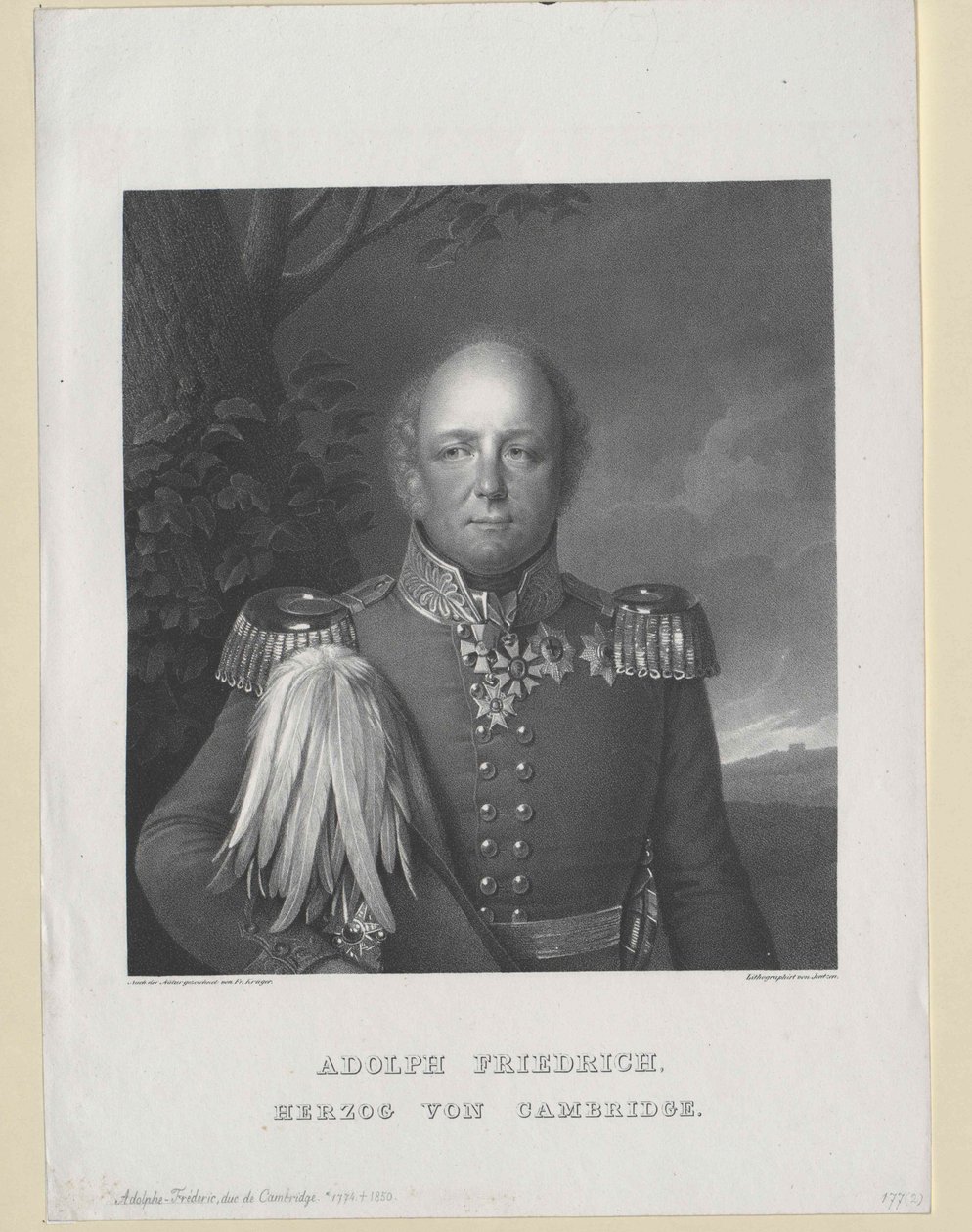 Duque de Cambridge Adolf Friedrich de Artist Unknown