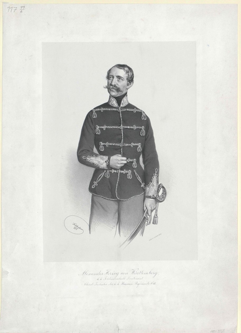 Duque de Wuerttemberg Alejandro de Artist Unknown