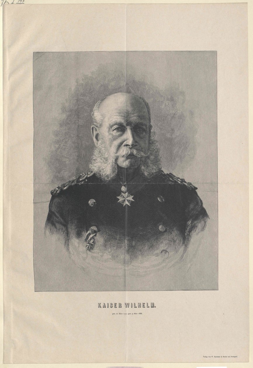 Emperador Guillermo I de Artist Unknown