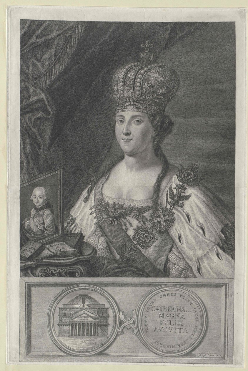 Emperatriz de Rusia Catalina II de Artist Unknown