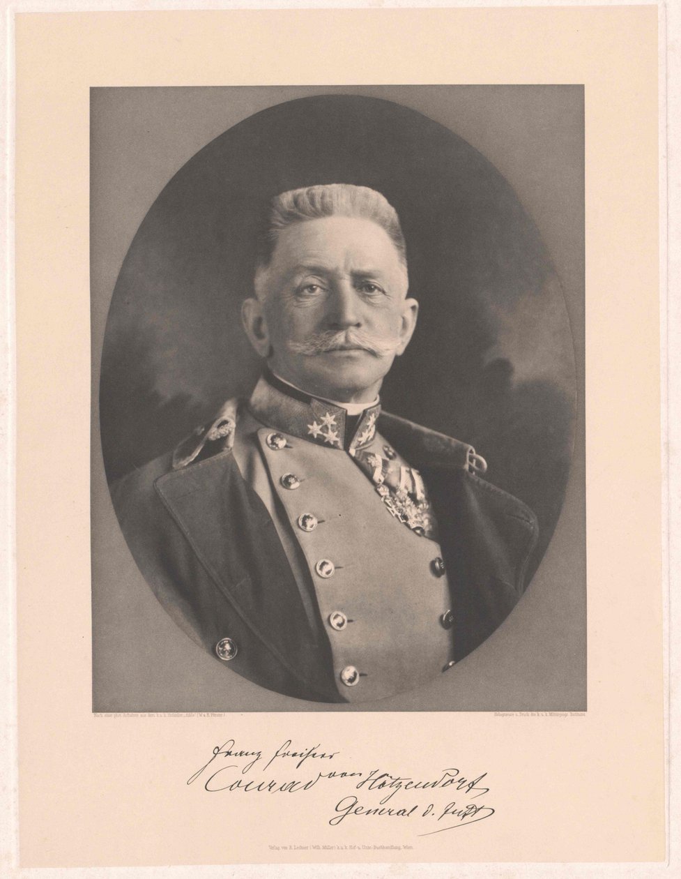 Franz count Conrad von Hoetzendorf (huella) de Artist Unknown