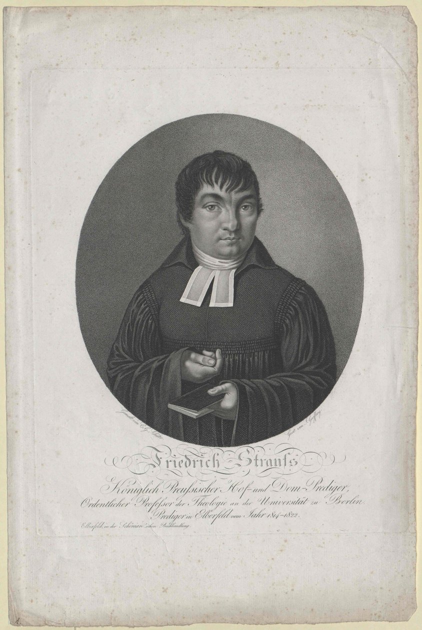 Friedrich Strauss (imprimir) de Artist Unknown