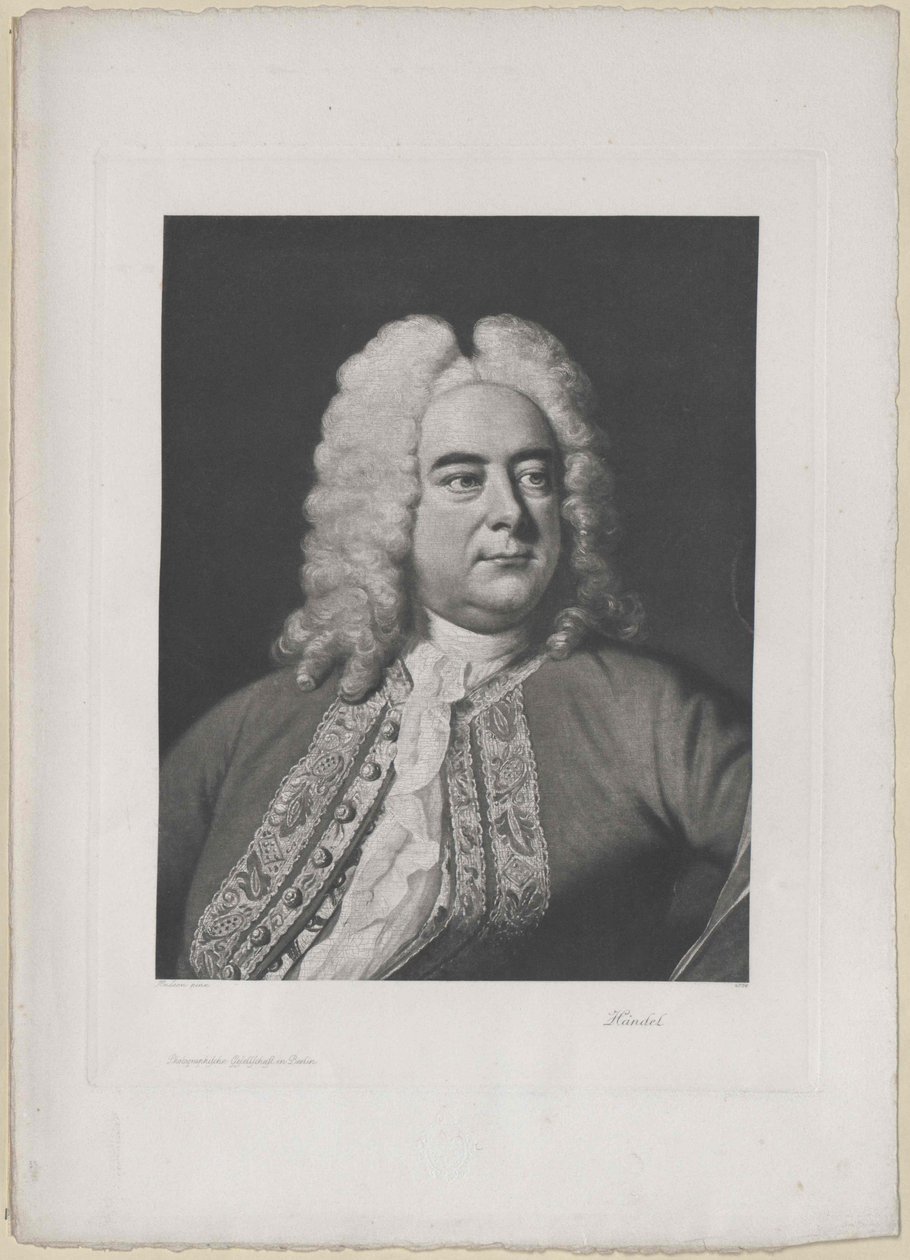 Georg Friedrich Haendel (imprimir) de Artist Unknown