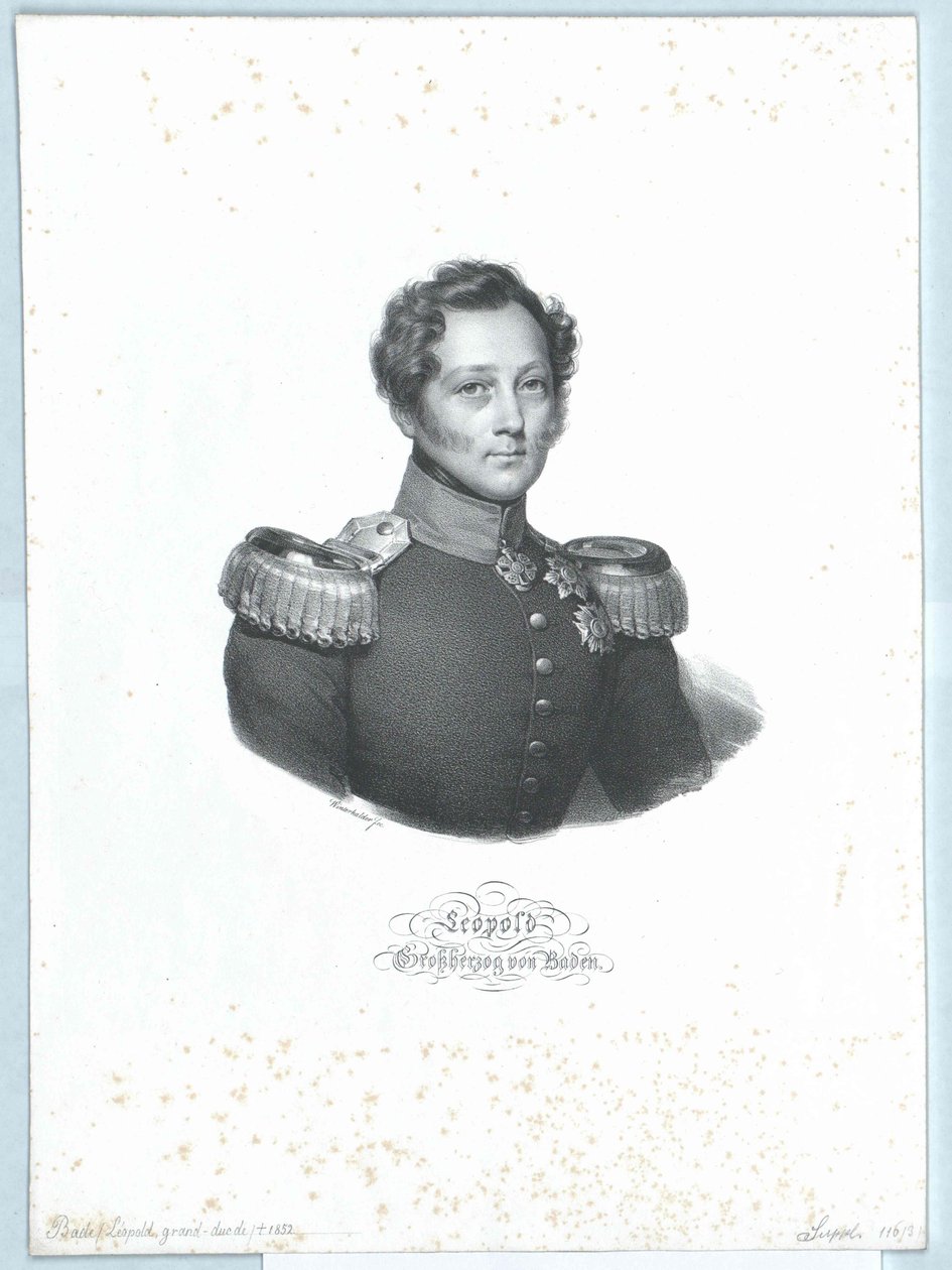 Gran Duque de Baden Leopoldo (imprimir) de Artist Unknown