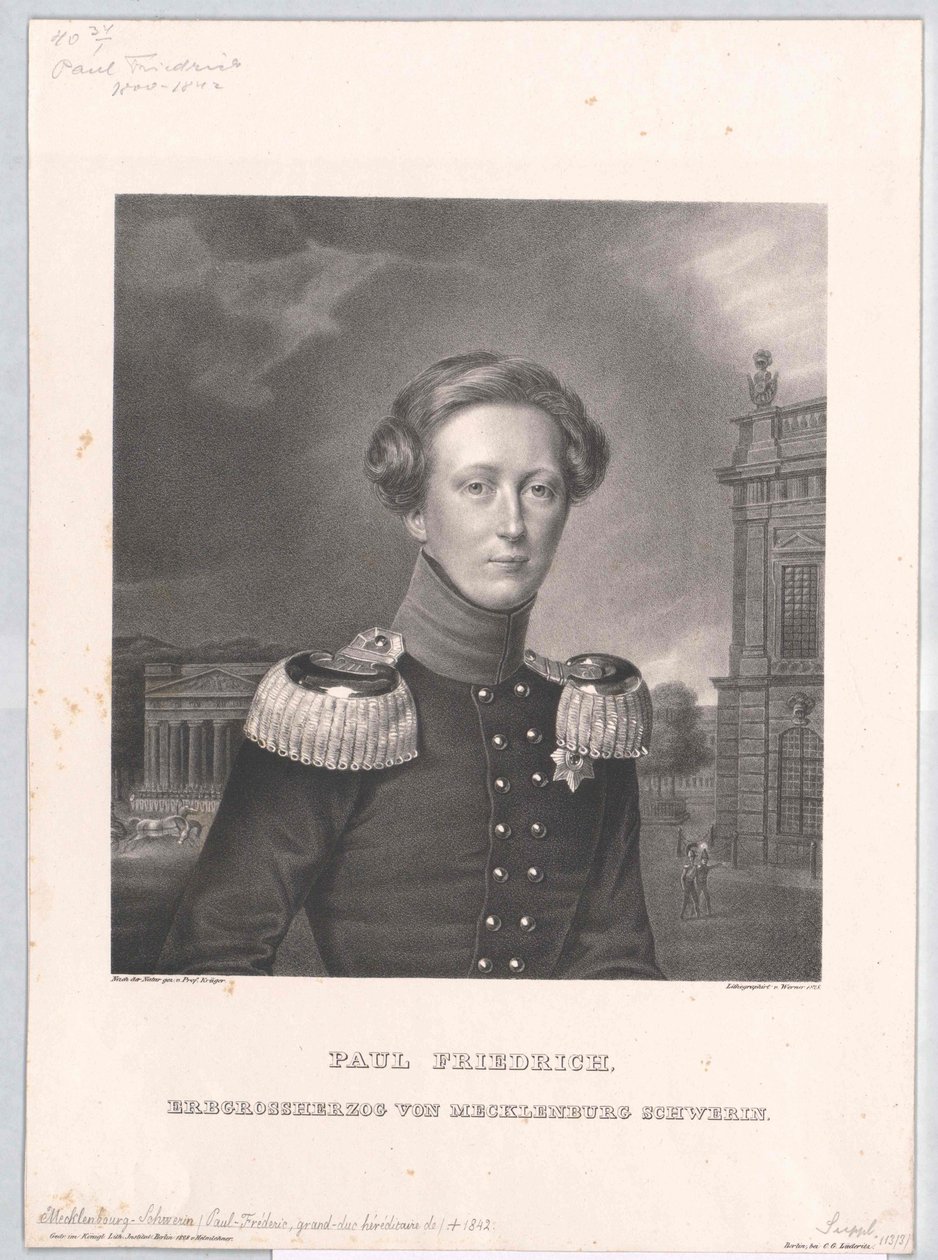 Gran Duque de Mecklemburgo Pablo Federico de Artist Unknown