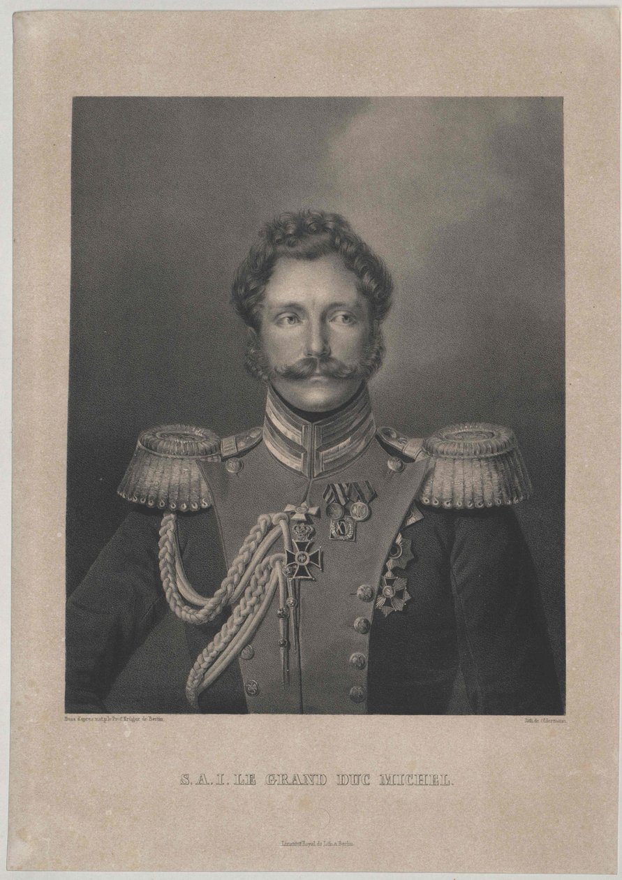 Gran Príncipe de Rusia Miguel (imprimir) de Artist Unknown