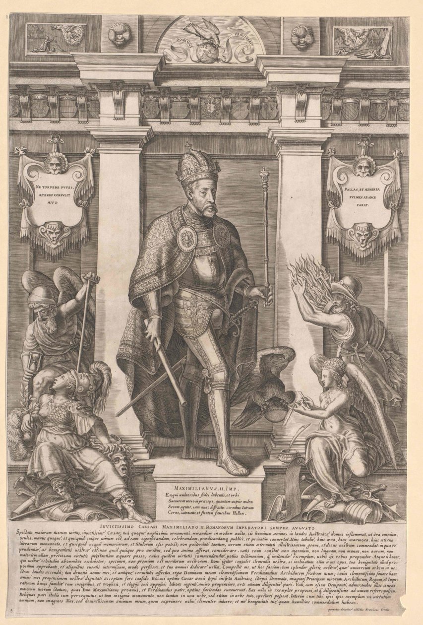 Maximiliano II, emperador del Sacro Imperio Romano Germánico de Artist Unknown