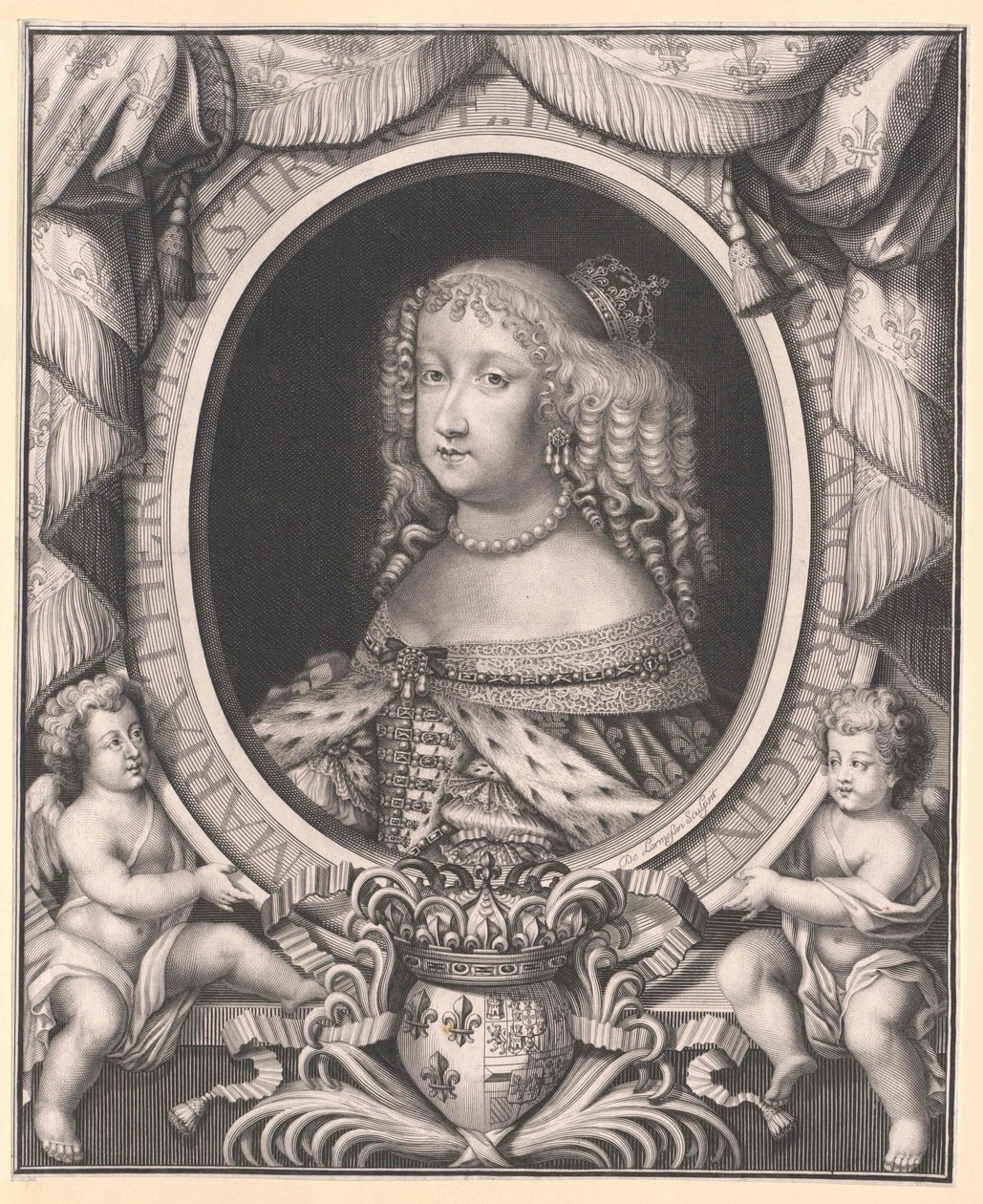 Infanta de España María Teresa (imprimir) de Artist Unknown