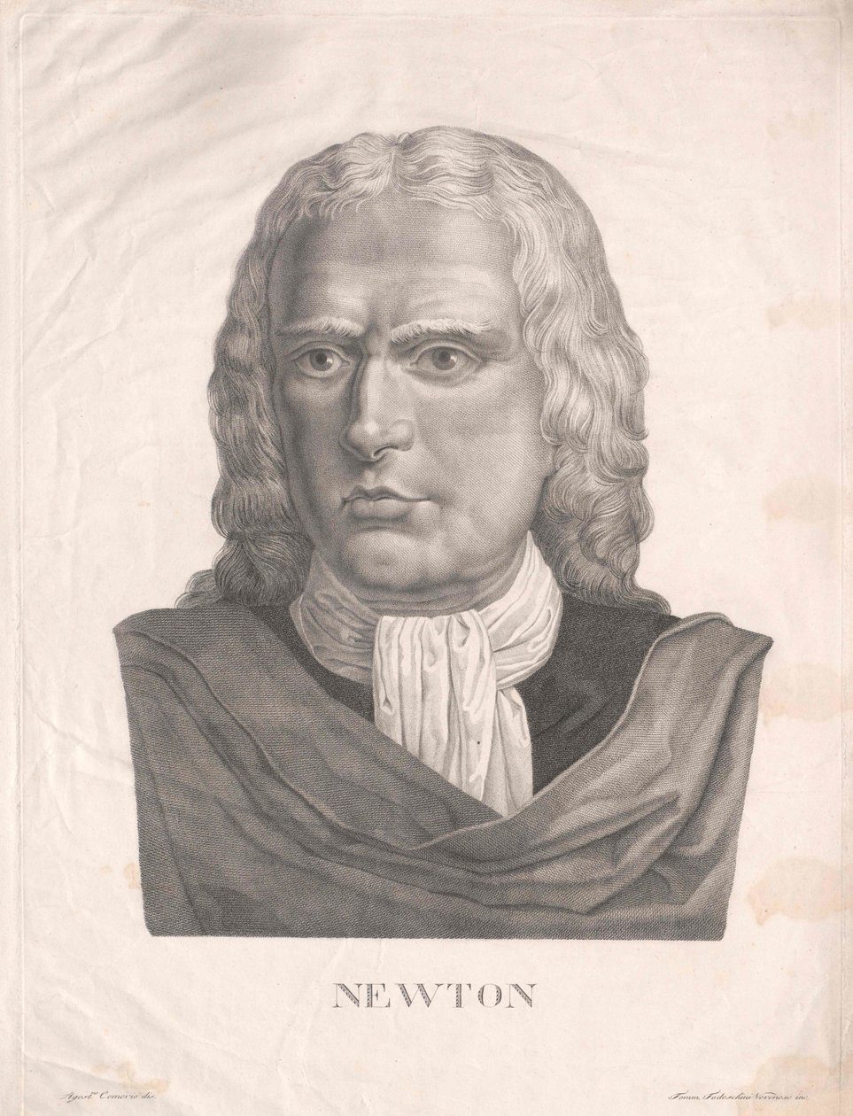 Isaac Newton (imprimir) de Artist Unknown