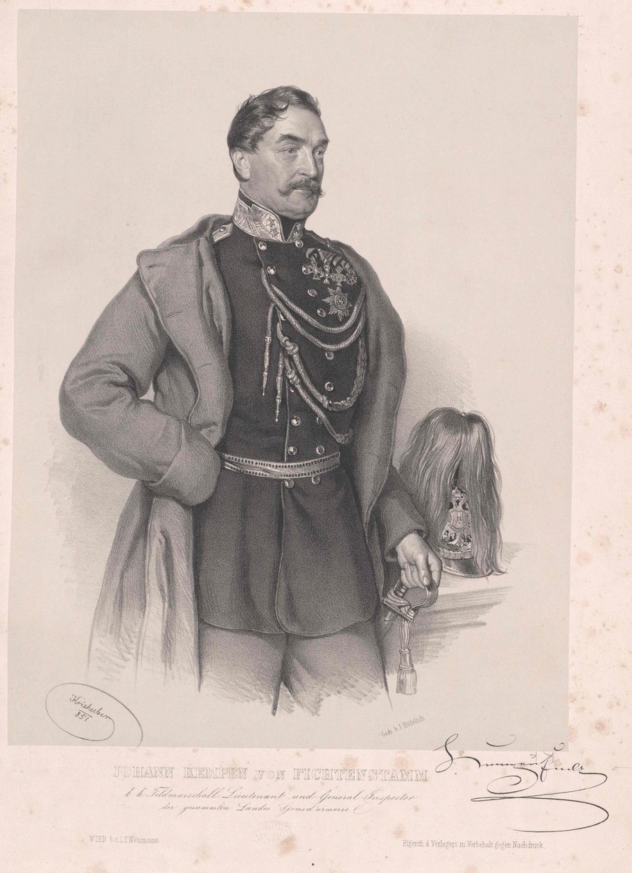 Johann Franz barón Kempen von Fichtenstamm de Artist Unknown