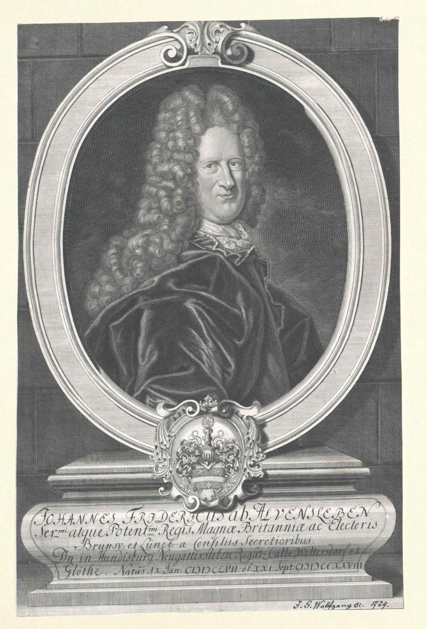 Johann Friedrich von Alvensleben (imprimir) de Artist Unknown