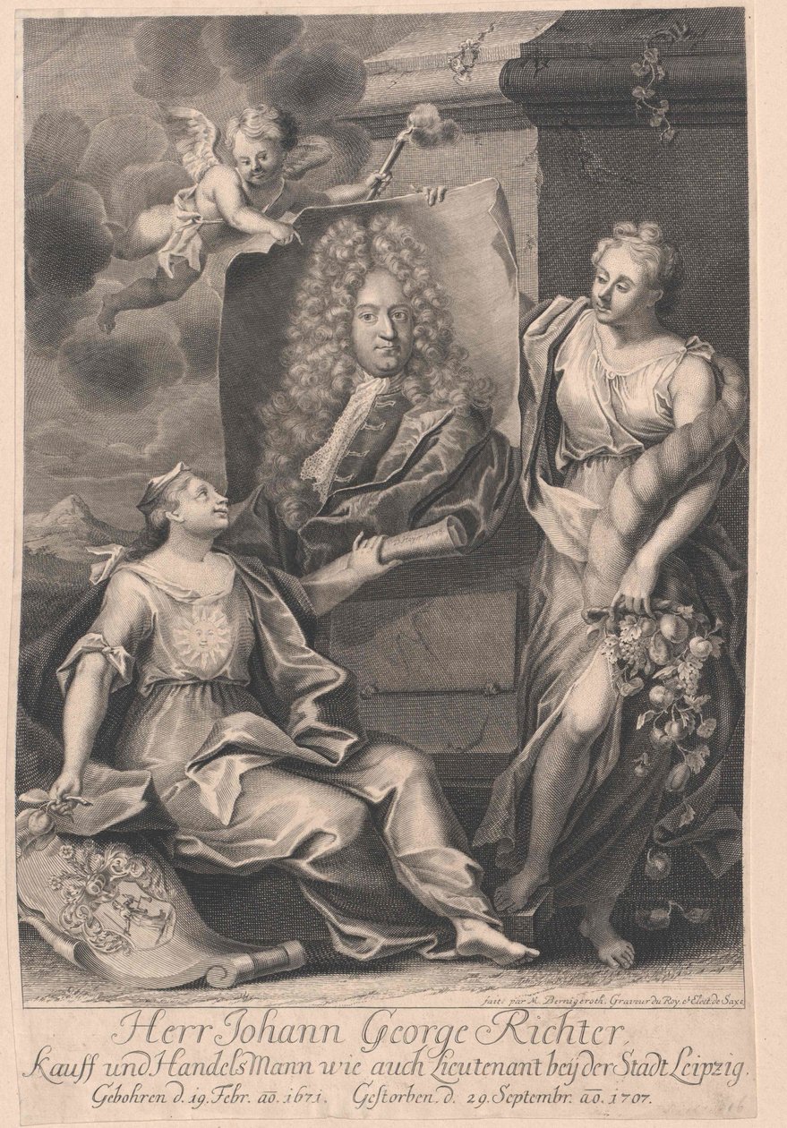 Johann Georg Richter (huella) de Artist Unknown