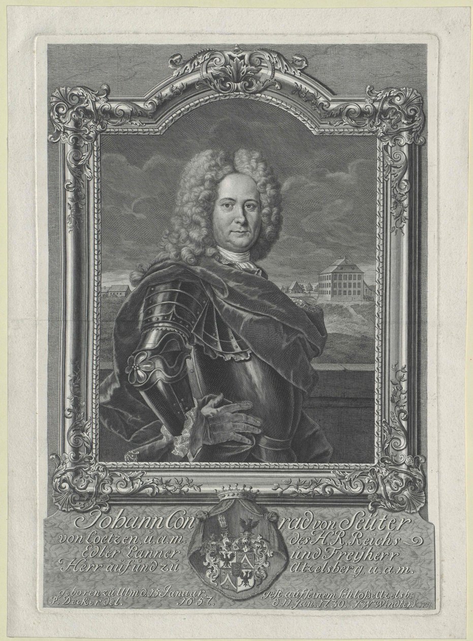 Johann Konrad barón Seutter-Loetzen de Artist Unknown