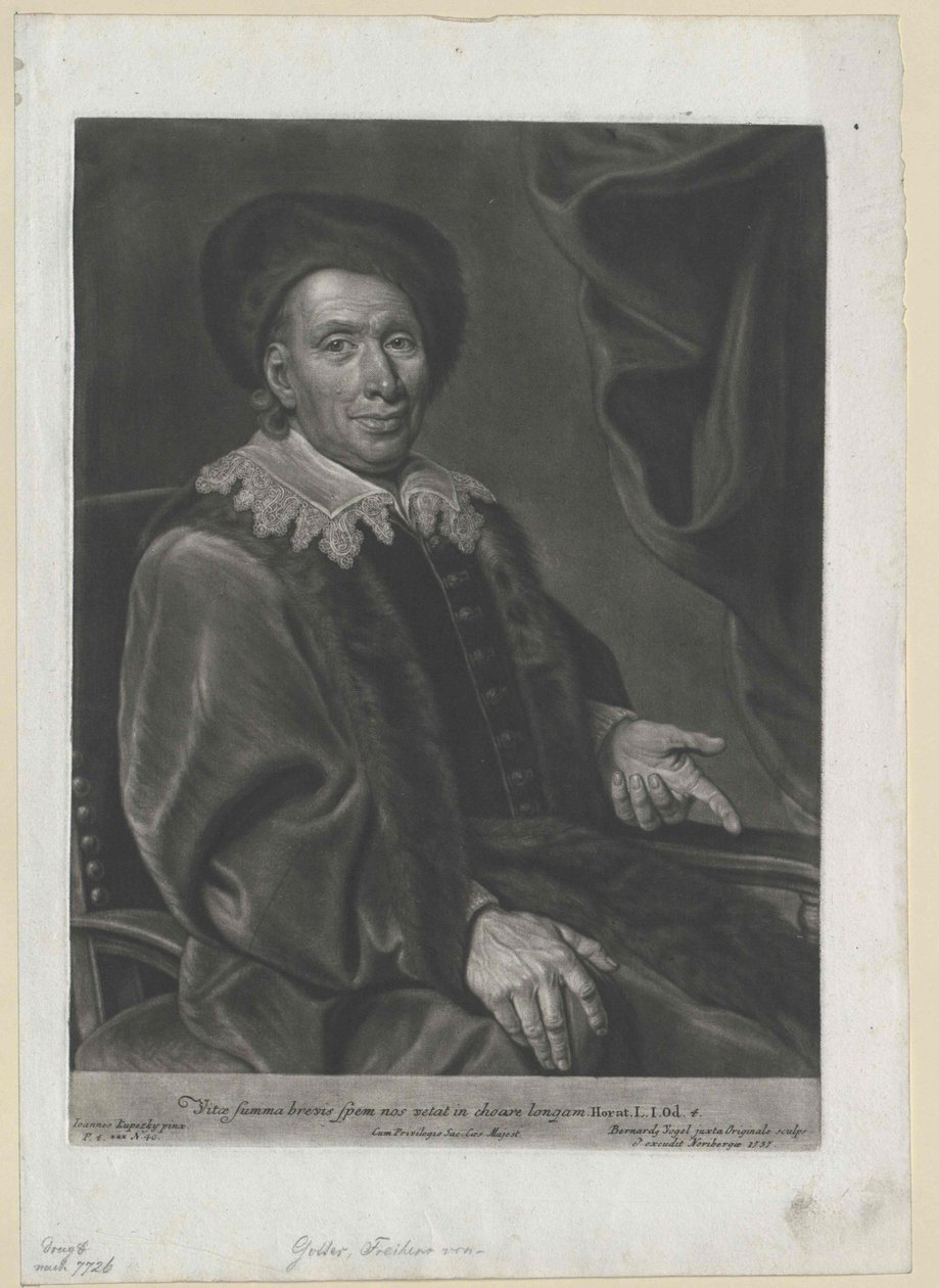 Johann Michael von Gotter de Artist Unknown