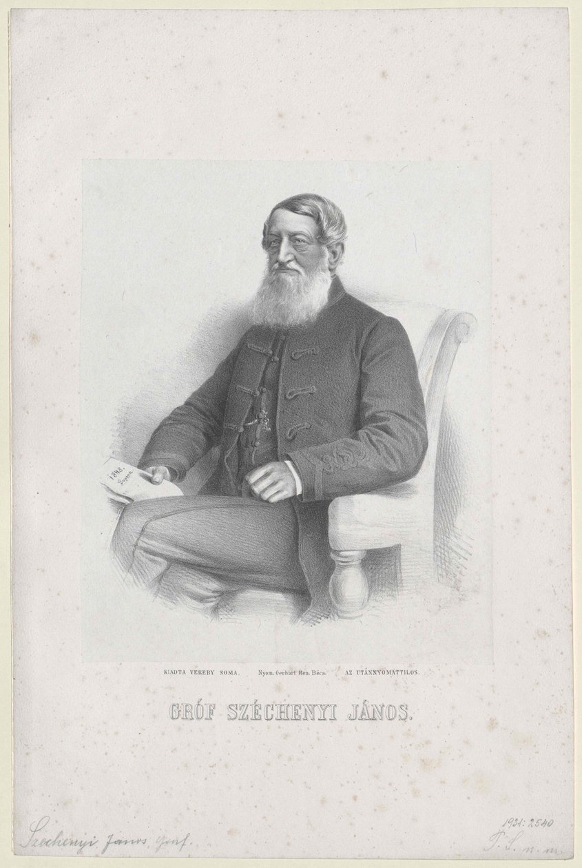 Johann Nepomuk conde Szechenyi de Sarvar-Felsoevidek de Artist Unknown
