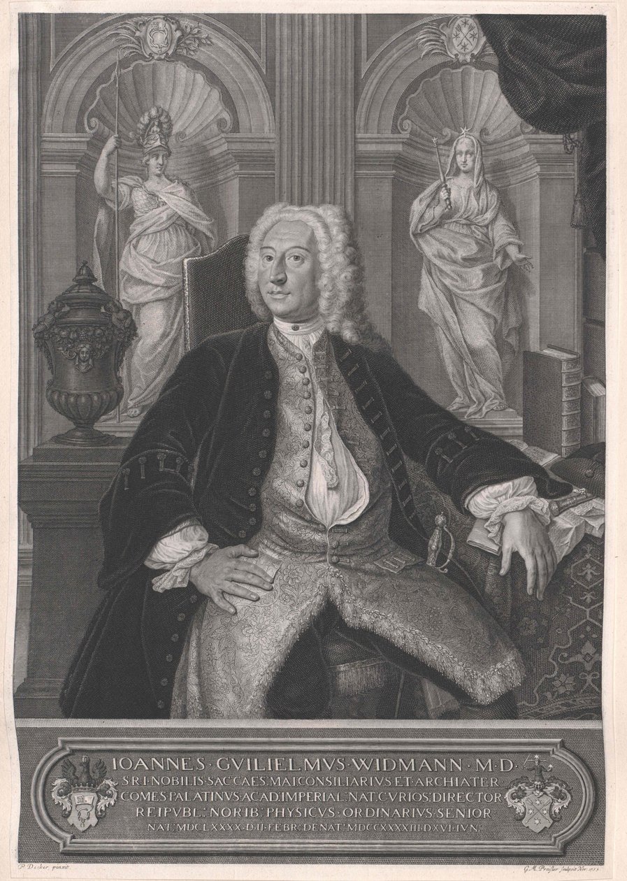 Sr. Johann Wilhelm Widmann de Artist Unknown